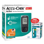 Accu-chek Active Glucometer Kit (with Free 10 Strips)