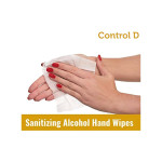 Control D Alcohol Hand Wipes - 50 Wipes