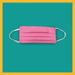 Hand Made Reusable Elastic Cotton Mask Pack Of 5
