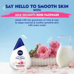 Nivea Milk Delights Rose Facewash - 100 Ml