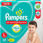 Pampers Diapers Pants, Large - 42 Count