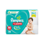 Pampers New Diapers Pants, Medium - 76 Count
