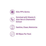 Wipeout Baby Safety Wipes Pack Of 80 Wipes